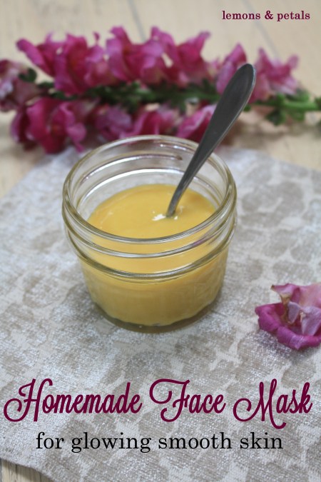 face mask lemons & petals